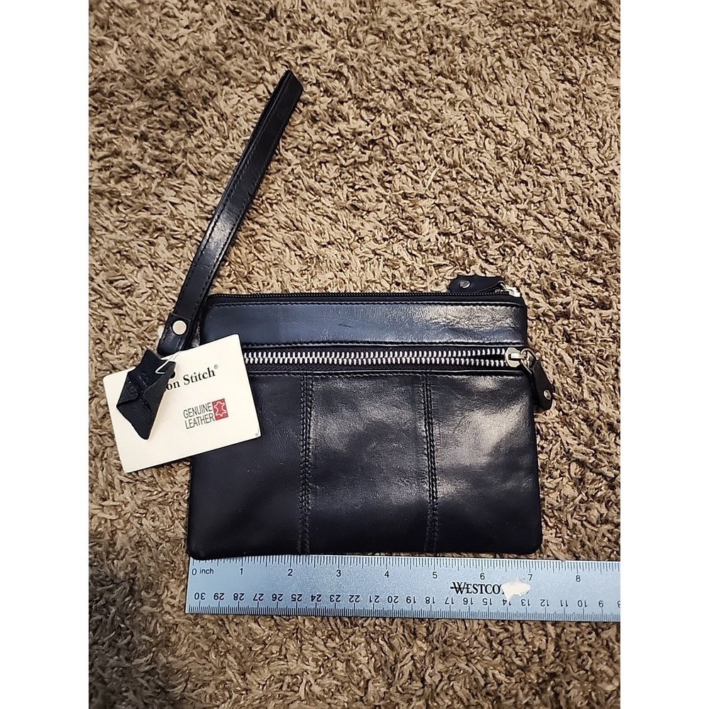 Highway Stitch Genuine Leather Wallet Pouch‎